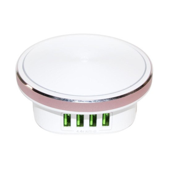 Зарядний пристрій ColorWay 4*USB 4.4А + LED лампа 310 Lm (CW-CHL44A) Зарядний пристрій ColorWay 4*USB 4.4А + LED лампа 310 Lm (CW-CHL44A)
