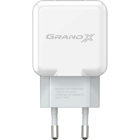 Зарядное устройство Grand-X 5V 2.1A White (CH-03W)