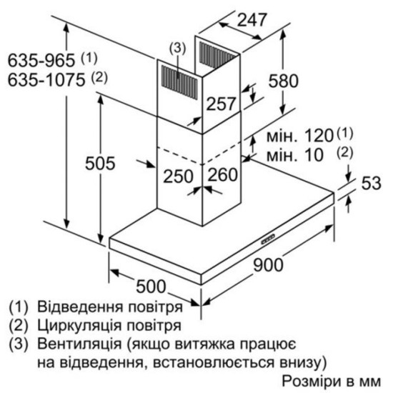 Вытяжка кухонная Siemens LC97BHM50 Вытяжка кухонная Siemens LC97BHM50