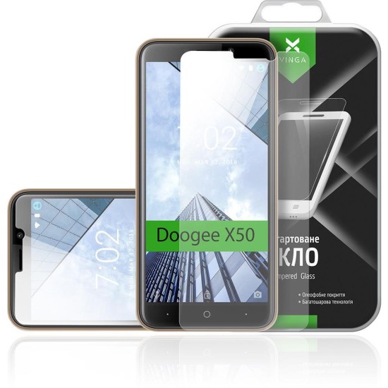Скло захисне Vinga для Doogee X50 (VTPGS-DX50L) Скло захисне Vinga для Doogee X50 (VTPGS-DX50L)