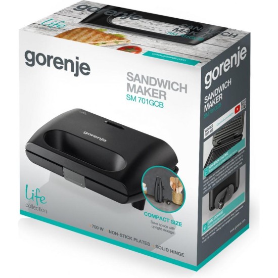 Сендвічниця Gorenje SM701GCB Сендвічниця Gorenje SM701GCB