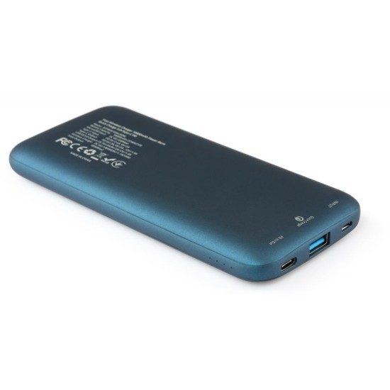 Батарея універсальна Vinga 10000 mAh Wireless QC3.0 PD soft touch blue (BTPB3510WLROBL) Батарея універсальна Vinga 10000 mAh Wireless QC3.0 PD soft touch blue (BTPB3510WLROBL)