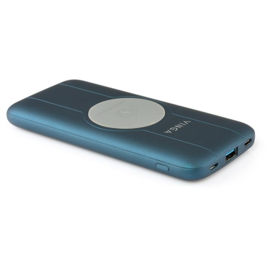 Батарея універсальна Vinga 10000 mAh Wireless QC3.0 PD soft touch blue (BTPB3510WLROBL) Батарея універсальна Vinga 10000 mAh Wireless QC3.0 PD soft touch blue (BTPB3510WLROBL)