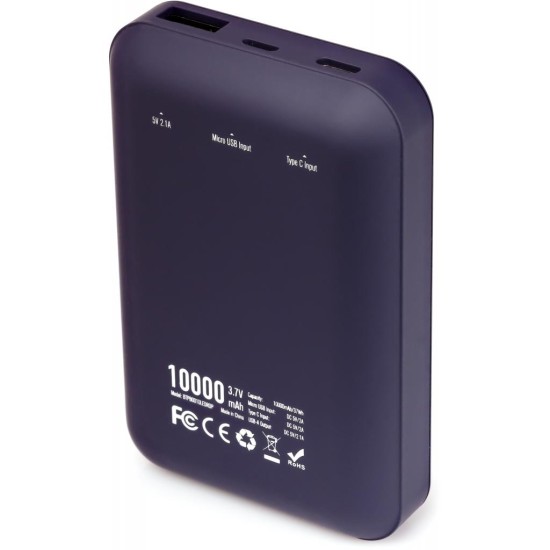 Батарея універсальна Vinga 10000 mAh Display soft touch purple (BTPB0310LEDROP) Батарея універсальна Vinga 10000 mAh Display soft touch purple (BTPB0310LEDROP)