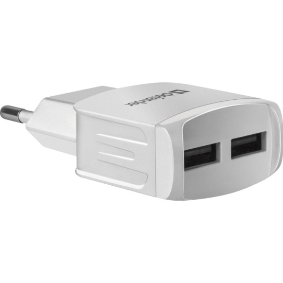 Зарядний пристрій Defender UPA-22 white, 2xUSB, 2.1A (83580) Зарядний пристрій Defender UPA-22 white, 2xUSB, 2.1A (83580)
