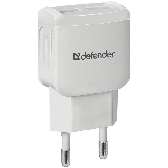 Зарядний пристрій Defender UPA-22 white, 2xUSB, 2.1A (83580) Зарядний пристрій Defender UPA-22 white, 2xUSB, 2.1A (83580)