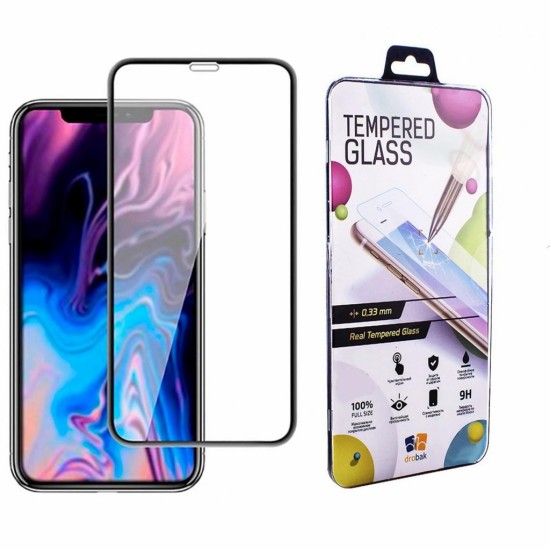 Стекло защитное Drobak для iPhone 11 (Black) (500276) Стекло защитное Drobak для iPhone 11 (Black) (500276)