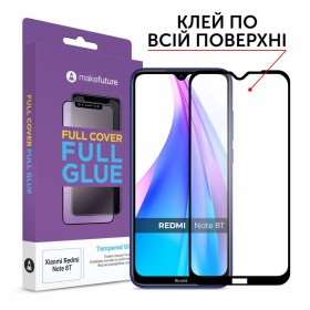 Стекло защитное MakeFuture Xiaomi Redmi Note 8T Full Cover Full Glue (MGF-XRN8T)