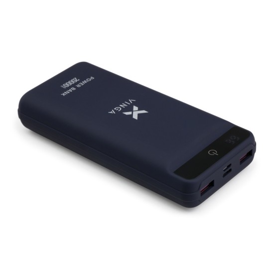 Батарея універсальна Vinga 20000 mAh QC3.0 Display soft touch purple (VPB2QLSP) Батарея універсальна Vinga 20000 mAh QC3.0 Display soft touch purple (VPB2QLSP)