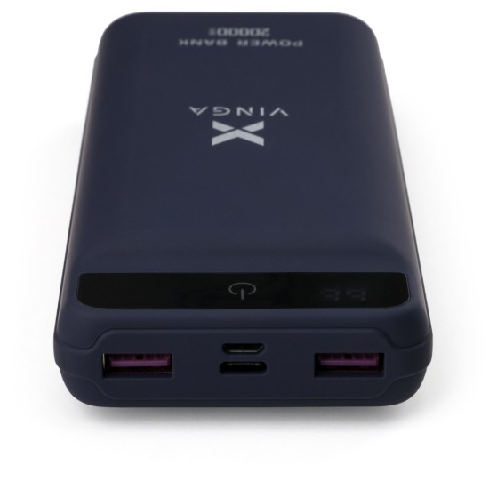 Батарея універсальна Vinga 20000 mAh QC3.0 Display soft touch purple (VPB2QLSP) Батарея універсальна Vinga 20000 mAh QC3.0 Display soft touch purple (VPB2QLSP)