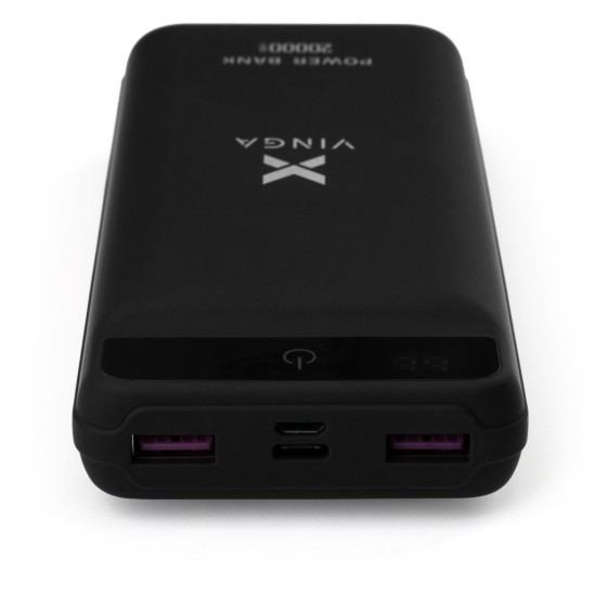Батарея универсальная Vinga 20000 mAh QC3.0 Display soft touch black (VPB2QLSBK) Батарея универсальная Vinga 20000 mAh QC3.0 Display soft touch black (VPB2QLSBK)