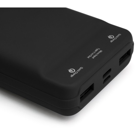Батарея универсальная Vinga 20000 mAh QC3.0 Display soft touch black (VPB2QLSBK) Батарея универсальная Vinga 20000 mAh QC3.0 Display soft touch black (VPB2QLSBK)