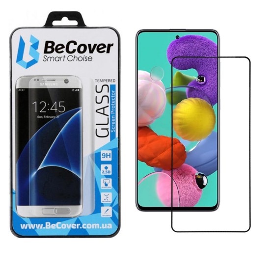 Стекло защитное BeCover Samsung Galaxy A51 SM-A515 Black (704668) Стекло защитное BeCover Samsung Galaxy A51 SM-A515 Black (704668)