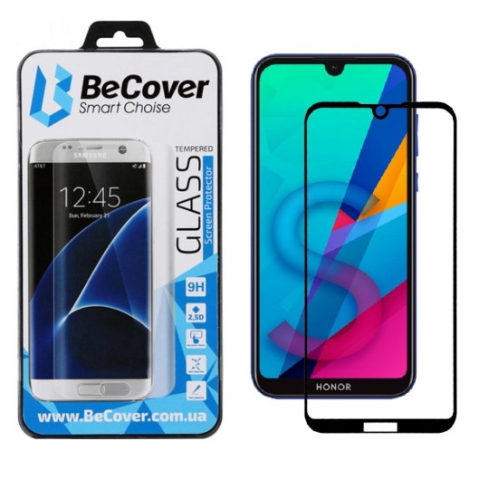 Стекло защитное BeCover Honor 8S Black (704075) Стекло защитное BeCover Honor 8S Black (704075)