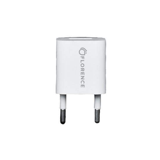 Зарядное устройство Florence 1USB 1A + microUSB cable white (FL-1000-WM) Зарядное устройство Florence 1USB 1A + microUSB cable white (FL-1000-WM)