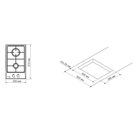 Варочна поверхня Pyramida PFX 320 IX Варочна поверхня Pyramida PFX 320 IX