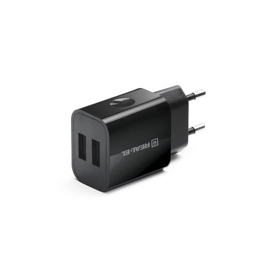 Зарядний пристрій REAL-EL CH-210 black (EL123160014) Зарядний пристрій REAL-EL CH-210 black (EL123160014)