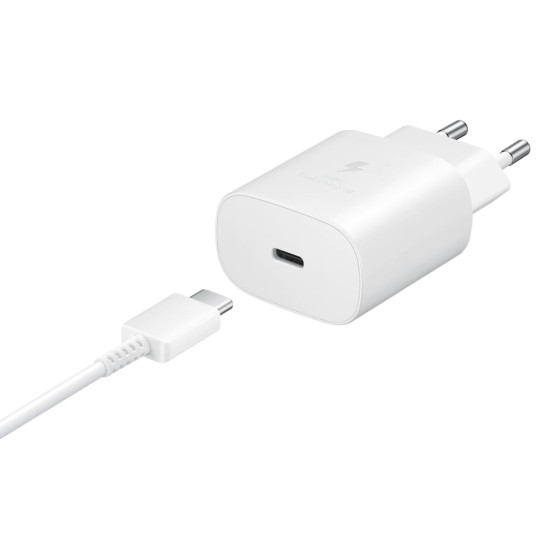 Зарядний пристрій Samsung EP-TA800XWEGRU 25W PD3.0 Type-C (White) (EP-TA800XWEGRU) Зарядний пристрій Samsung EP-TA800XWEGRU 25W PD3.0 Type-C (White) (EP-TA800XWEGRU)