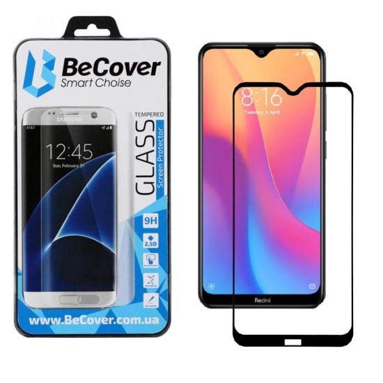 Скло захисне BeCover Xiaomi Redmi 8A Black (704160) Скло захисне BeCover Xiaomi Redmi 8A Black (704160)