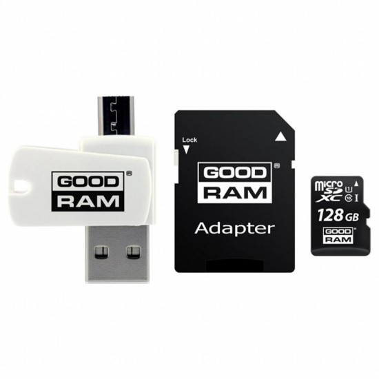 Карта пам'яті Goodram 128GB microSDXC class 10 UHS-I (M1A4-1280R12) Карта пам'яті Goodram 128GB microSDXC class 10 UHS-I (M1A4-1280R12)