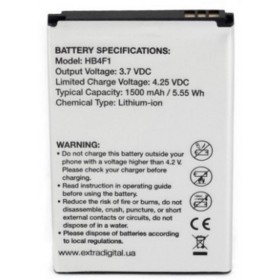 Акумуляторна батарея Extradigital Huawei HB4F1 1500 mAh (BMH6434)