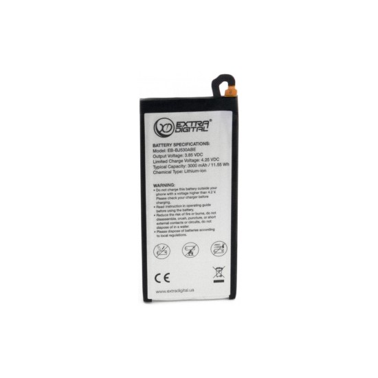 Акумуляторна батарея Extradigital Samsung Galaxy J5 2017 (EB-BJ530ABE) 3000 mAh (BMS6422) Акумуляторна батарея Extradigital Samsung Galaxy J5 2017 (EB-BJ530ABE) 3000 mAh (BMS6422)