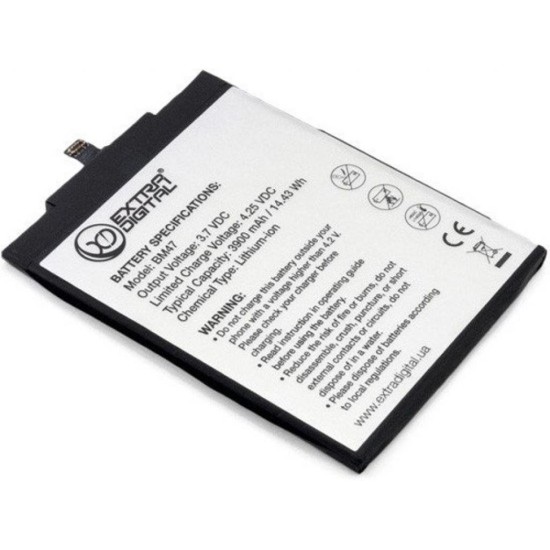 Акумуляторна батарея Extradigital Xiaomi Redmi 3 (BM47) 3900 mAh (BMX6451) Акумуляторна батарея Extradigital Xiaomi Redmi 3 (BM47) 3900 mAh (BMX6451)