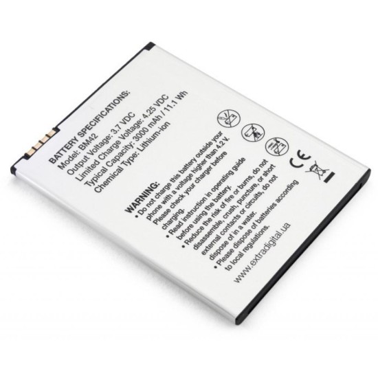 Акумуляторна батарея Extradigital Xiaomi Redmi Note 1 (BM42) 3000 mAh (BMX6440) Акумуляторна батарея Extradigital Xiaomi Redmi Note 1 (BM42) 3000 mAh (BMX6440)