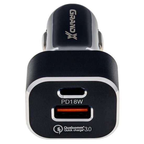 Зарядний пристрій Grand-X CH-29 PD 3.0, Quick Charge QС3.0, 1 TypeC, 1 USB (CH-29) Зарядний пристрій Grand-X CH-29 PD 3.0, Quick Charge QС3.0, 1 TypeC, 1 USB (CH-29)
