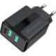 Зарядний пристрій Grand-X CH-15T 5V 2,4A 2USB Black + cable USB -> Type-C (CH-15T) Зарядний пристрій Grand-X CH-15T 5V 2,4A 2USB Black + cable USB -> Type-C (CH-15T)