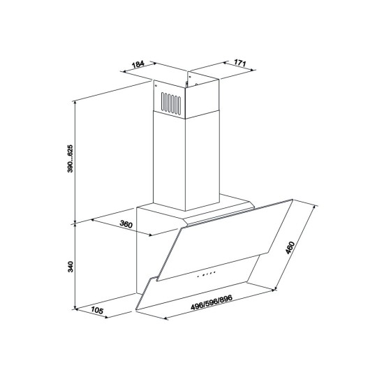 Вытяжка кухонная Eleyus Element 1000 60 BG (Element100060BG) Вытяжка кухонная Eleyus Element 1000 60 BG (Element100060BG)