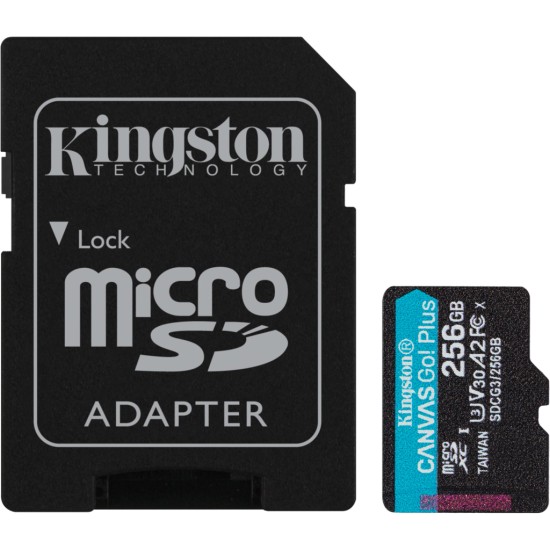 Карта пам'яті Kingston 256GB microSDXC class 10 UHS-I U3 A2 Canvas Go Plus (SDCG3/256GB) Карта пам'яті Kingston 256GB microSDXC class 10 UHS-I U3 A2 Canvas Go Plus (SDCG3/256GB)