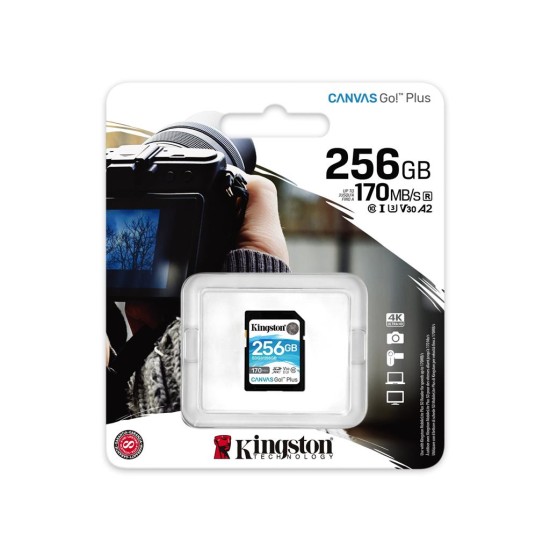 Карта пам'яті Kingston 256GB SDXC class 10 UHS-I U3 Canvas Go Plus (SDG3/256GB) Карта пам'яті Kingston 256GB SDXC class 10 UHS-I U3 Canvas Go Plus (SDG3/256GB)