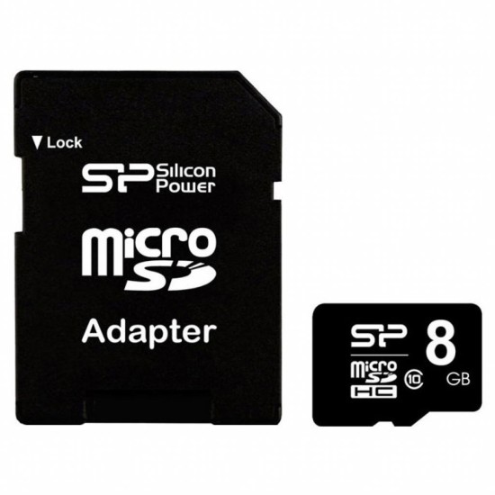 Карта памяти Silicon Power 8GB microSD class 10 (SP008GBSTH010V10SP) Карта памяти Silicon Power 8GB microSD class 10 (SP008GBSTH010V10SP)