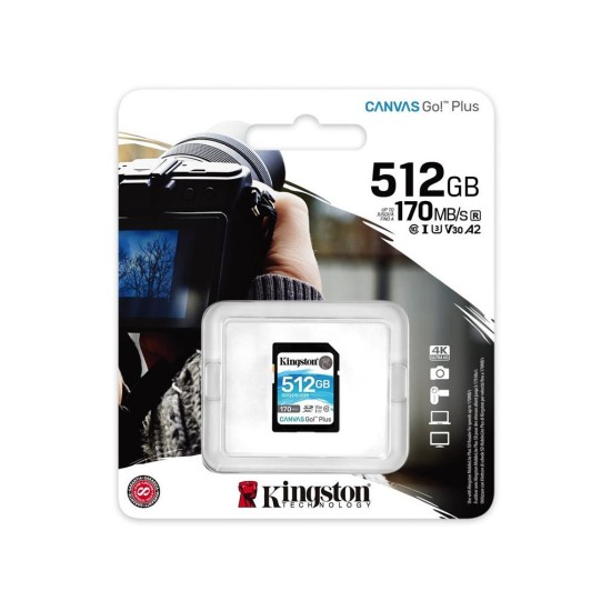 Карта памяти Kingston 512GB SDXC class 10 UHS-I U3 Canvas Go Plus (SDG3/512GB) Карта памяти Kingston 512GB SDXC class 10 UHS-I U3 Canvas Go Plus (SDG3/512GB)