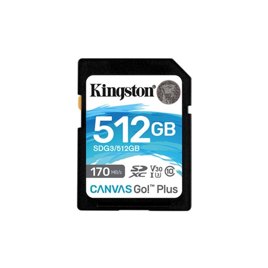 Карта памяти Kingston 512GB SDXC class 10 UHS-I U3 Canvas Go Plus (SDG3/512GB) Карта памяти Kingston 512GB SDXC class 10 UHS-I U3 Canvas Go Plus (SDG3/512GB)