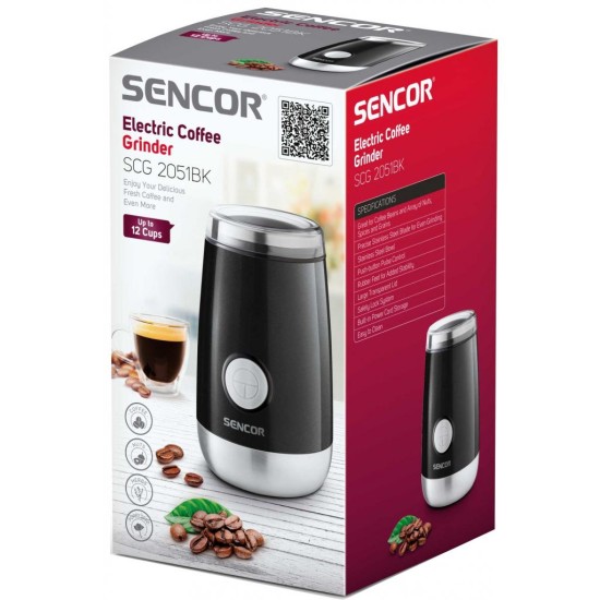 Кавомолка Sencor SCG 2051 BK (SCG2051BK) Кавомолка Sencor SCG 2051 BK (SCG2051BK)