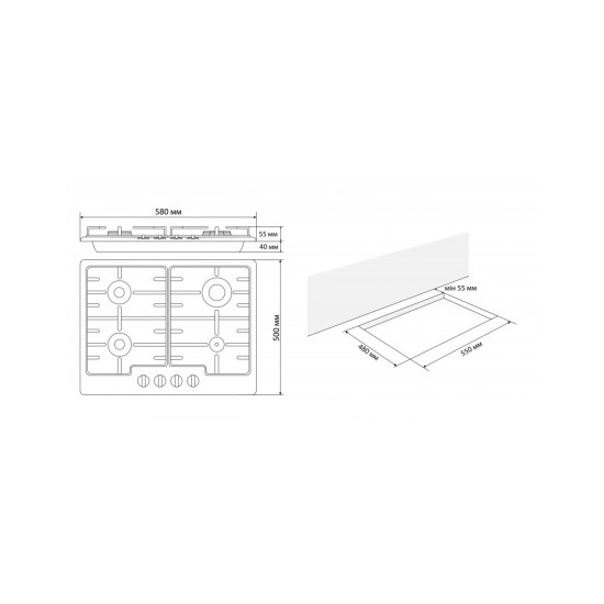Варочная поверхность Eleyus GRACIA 60 WH EF Варочная поверхность Eleyus GRACIA 60 WH EF