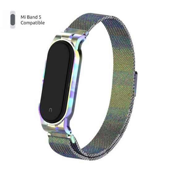 Ремінець до фітнес браслета Armorstandart Milanese Magnetic Band для Xiaomi Mi Band 5 Rainbow (ARM56851) Ремінець до фітнес браслета Armorstandart Milanese Magnetic Band для Xiaomi Mi Band 5 Rainbow (ARM56851)