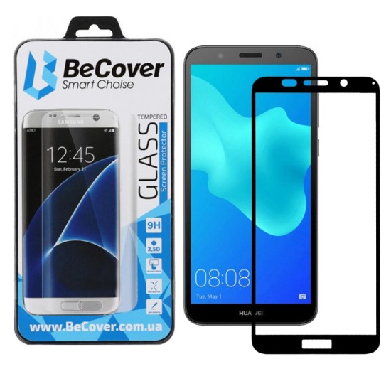 Скло захисне BeCover Huawei Y5 2018 Black (702754) Скло захисне BeCover Huawei Y5 2018 Black (702754)