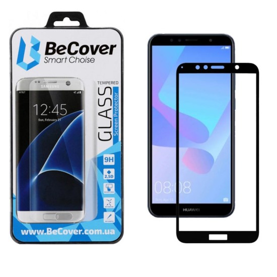 Стекло защитное BeCover HUAWEI Y6 2018/ Y6 Prime 2018 Black (702232) Стекло защитное BeCover HUAWEI Y6 2018/ Y6 Prime 2018 Black (702232)