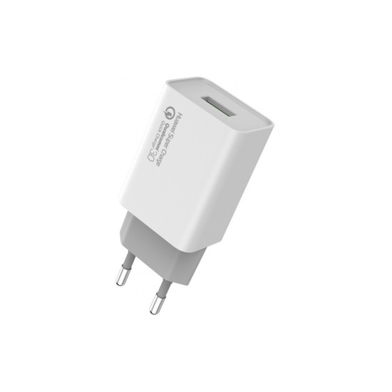 Зарядний пристрій ColorWay 1USB Huawei Super Charge/Quick Charge 3.0, 4A (20W) (CW-CHS014Q-WT) Зарядний пристрій ColorWay 1USB Huawei Super Charge/Quick Charge 3.0, 4A (20W) (CW-CHS014Q-WT)