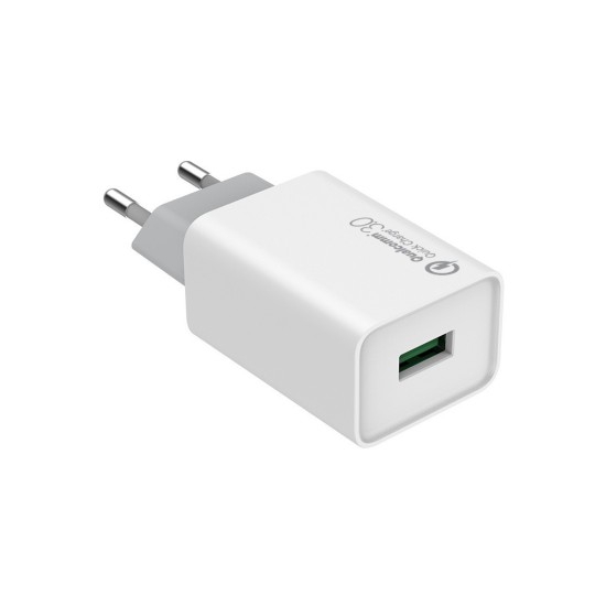 Зарядний пристрій ColorWay 1USB Quick Charge 3.0 (18W) (CW-CHS013Q-WT) Зарядний пристрій ColorWay 1USB Quick Charge 3.0 (18W) (CW-CHS013Q-WT)
