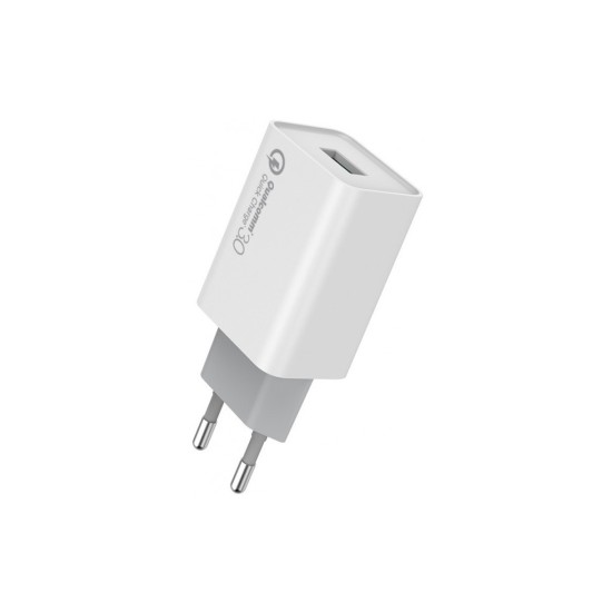 Зарядний пристрій ColorWay 1USB Quick Charge 3.0 (18W) (CW-CHS013Q-WT) Зарядний пристрій ColorWay 1USB Quick Charge 3.0 (18W) (CW-CHS013Q-WT)