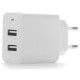Зарядний пристрій ColorWay 2USB AUTO ID 4.8A (24W) (CW-CHS016-WT) Зарядний пристрій ColorWay 2USB AUTO ID 4.8A (24W) (CW-CHS016-WT)