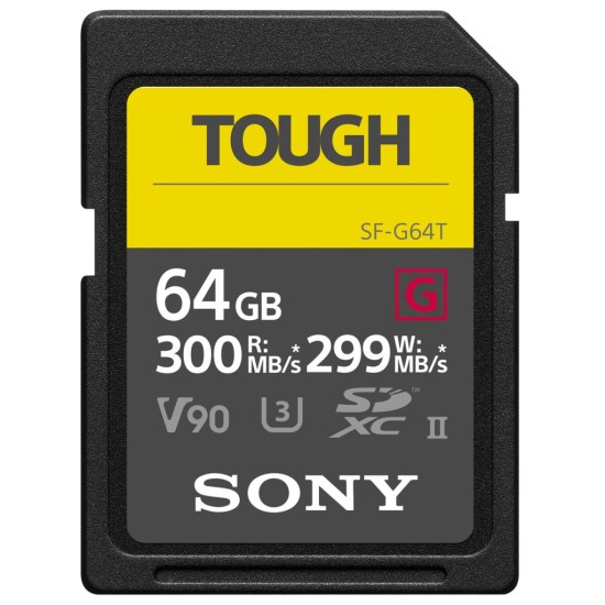 Карта памяти Sony 64GB SDXC class 10 UHS-II U3 V90 Tough (SF64TG) Карта памяти Sony 64GB SDXC class 10 UHS-II U3 V90 Tough (SF64TG)