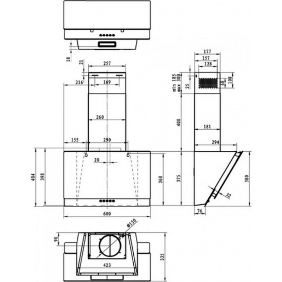 Витяжка кухонна Gorenje WHI629EB Витяжка кухонна Gorenje WHI629EB