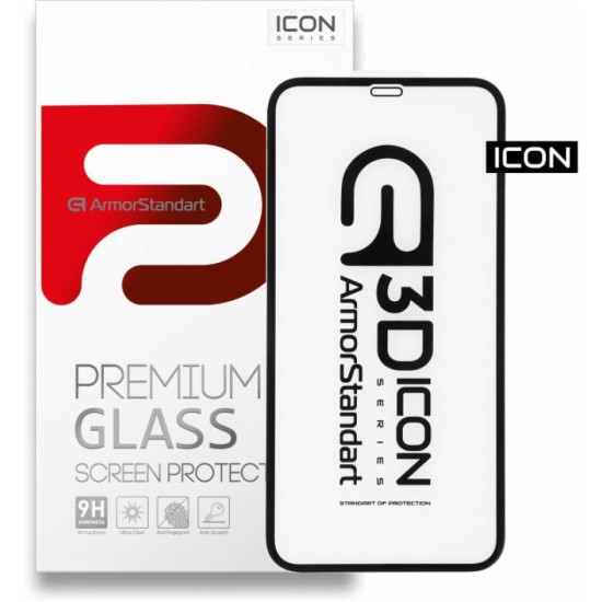 Скло захисне Armorstandart Icon 3D Apple iPhone 11/XR Black (ARM55979-GI3D-BK) Скло захисне Armorstandart Icon 3D Apple iPhone 11/XR Black (ARM55979-GI3D-BK)