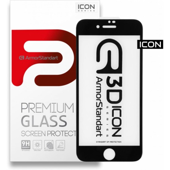 Скло захисне Armorstandart Icon 3D Apple iPhone 8 Plus/7 Plus Black (ARM55982-GI3D-BK) Скло захисне Armorstandart Icon 3D Apple iPhone 8 Plus/7 Plus Black (ARM55982-GI3D-BK)