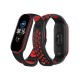 Ремінець до фітнес браслета BeCover Nike Style для Xiaomi Mi Smart Band 5 Black-Red (705153) Ремінець до фітнес браслета BeCover Nike Style для Xiaomi Mi Smart Band 5 Black-Red (705153)